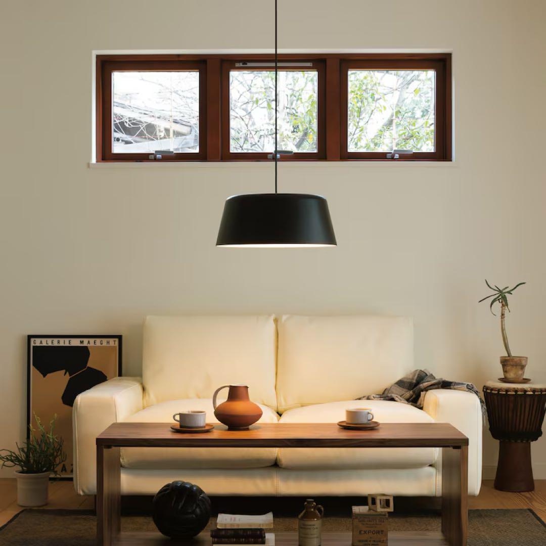 最終値下げ 美品 無印良品 ペンダントライト 台形L マットブラック