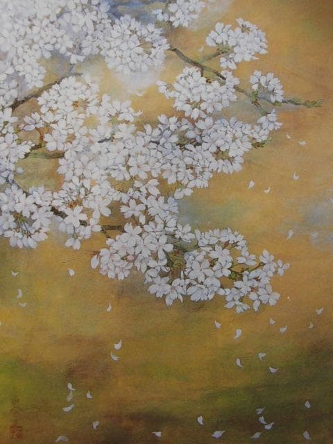 神村百合子、【惜春】、希少な額装用画集より、美品、新品額装付、インテリア