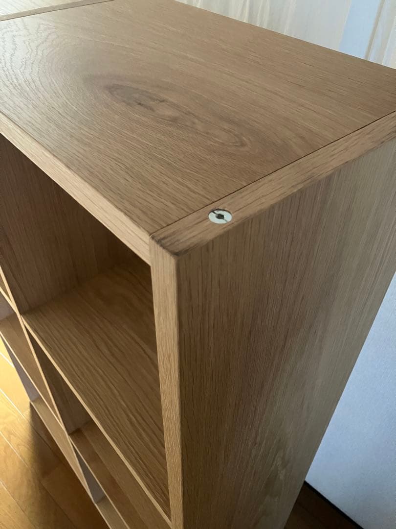 無印良品　スタッキングシェルフ3×2段　オーク材