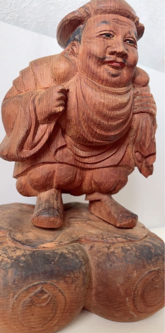 木製 福の神 彫刻