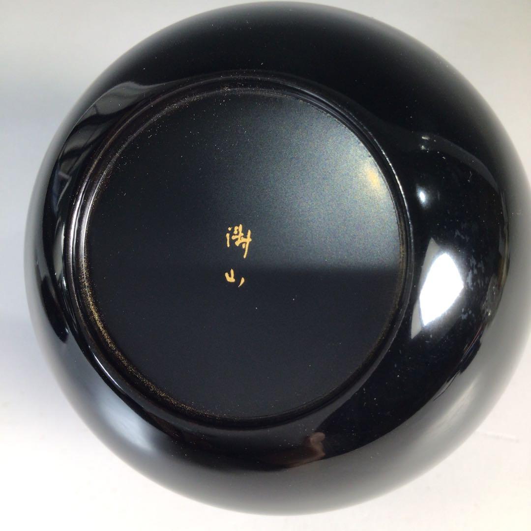 N727 棗 『輪島塗』『平野涛山作』『螺鈿』『椿蒔絵』『中棗』 共