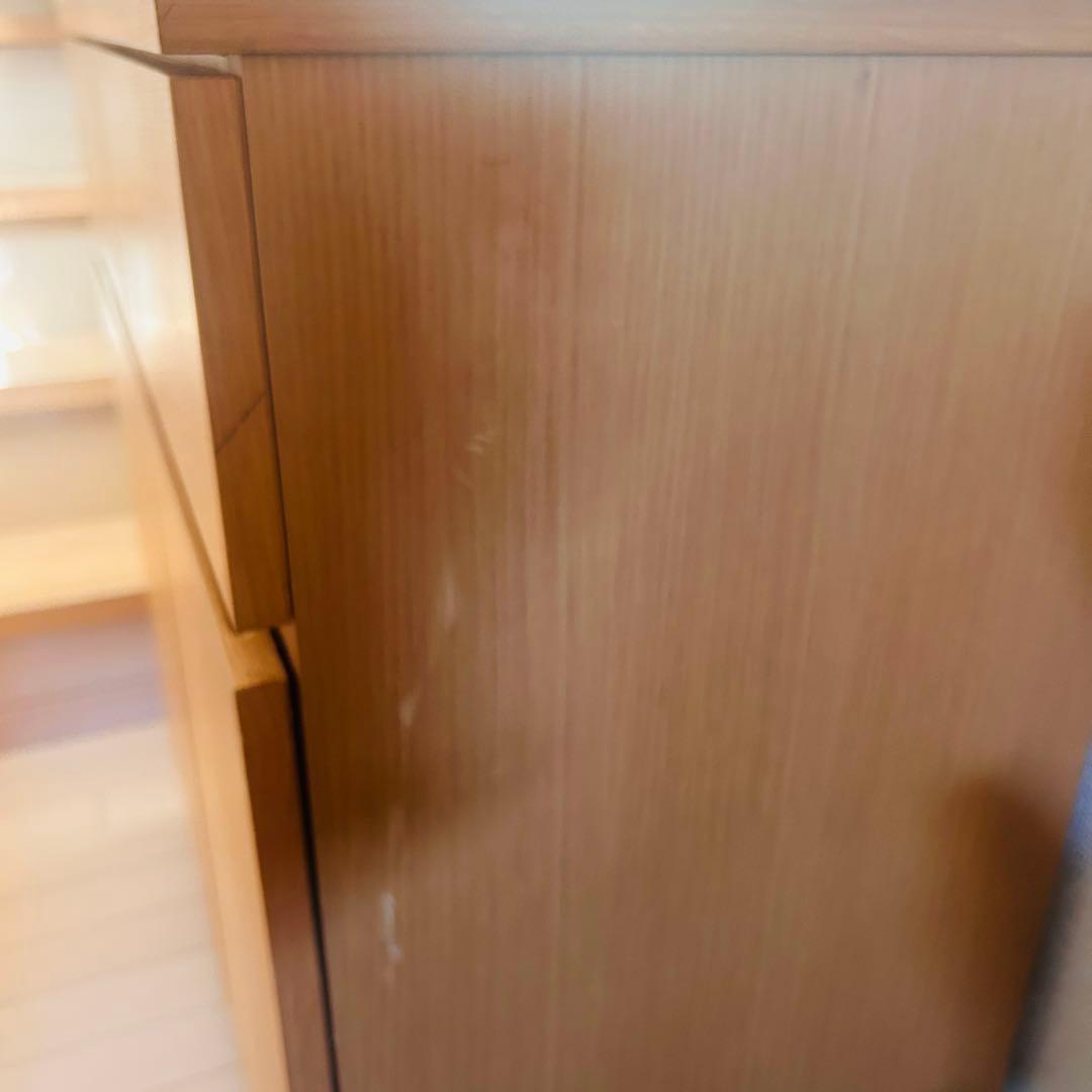 無印良品　木製キャビネット　幅80×奥行40×高さ83 オーク材