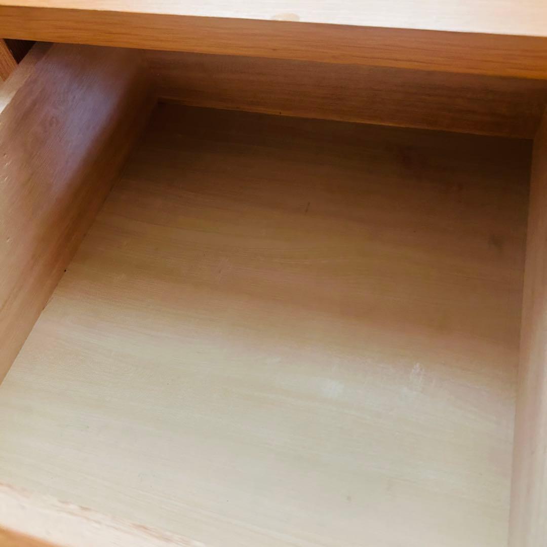 無印良品　木製キャビネット　幅80×奥行40×高さ83 オーク材