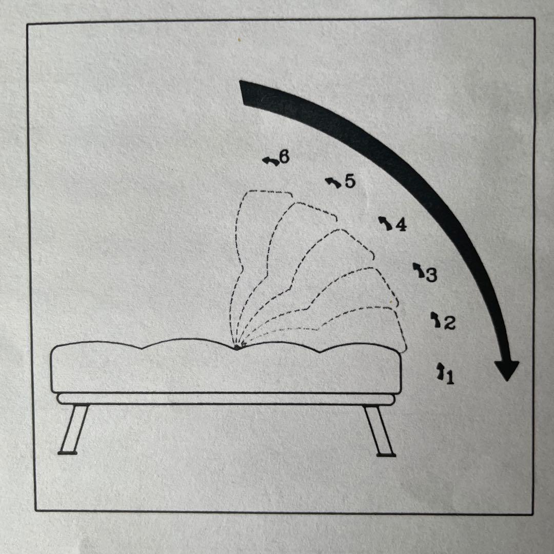 ネイビー リクライニング ローチェア