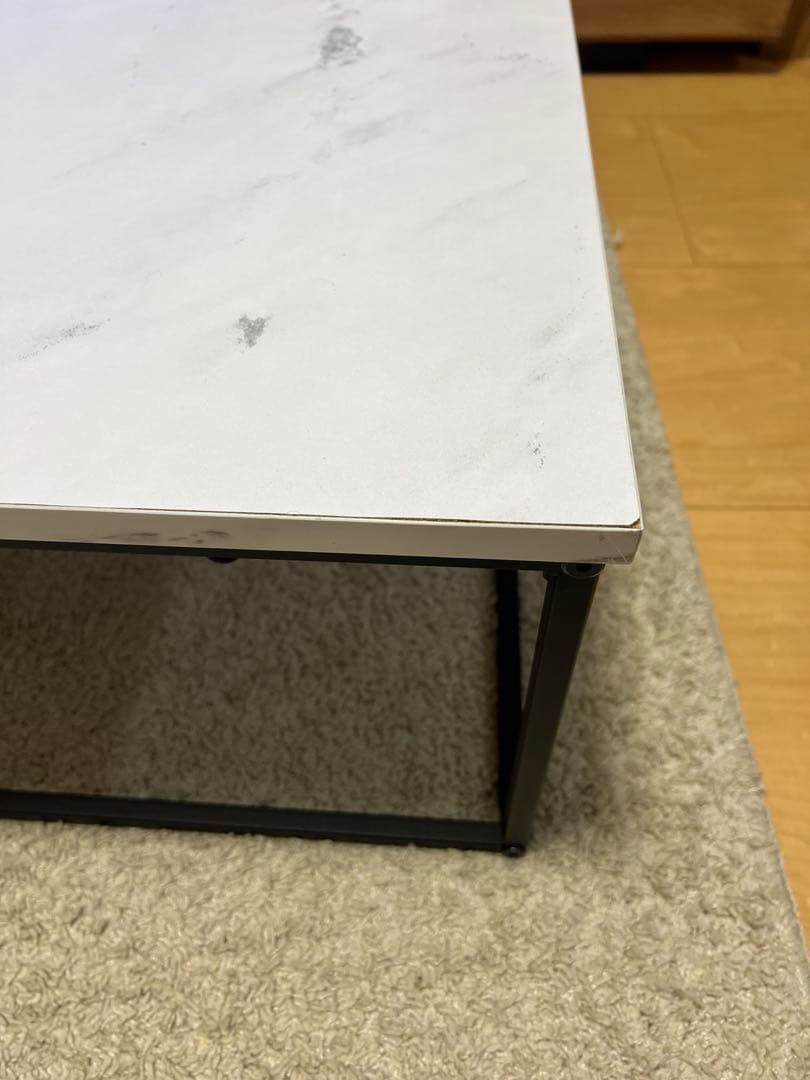 LOWYAネストテーブルM リビングテーブル ローテーブル 大理石模様 ロウヤ