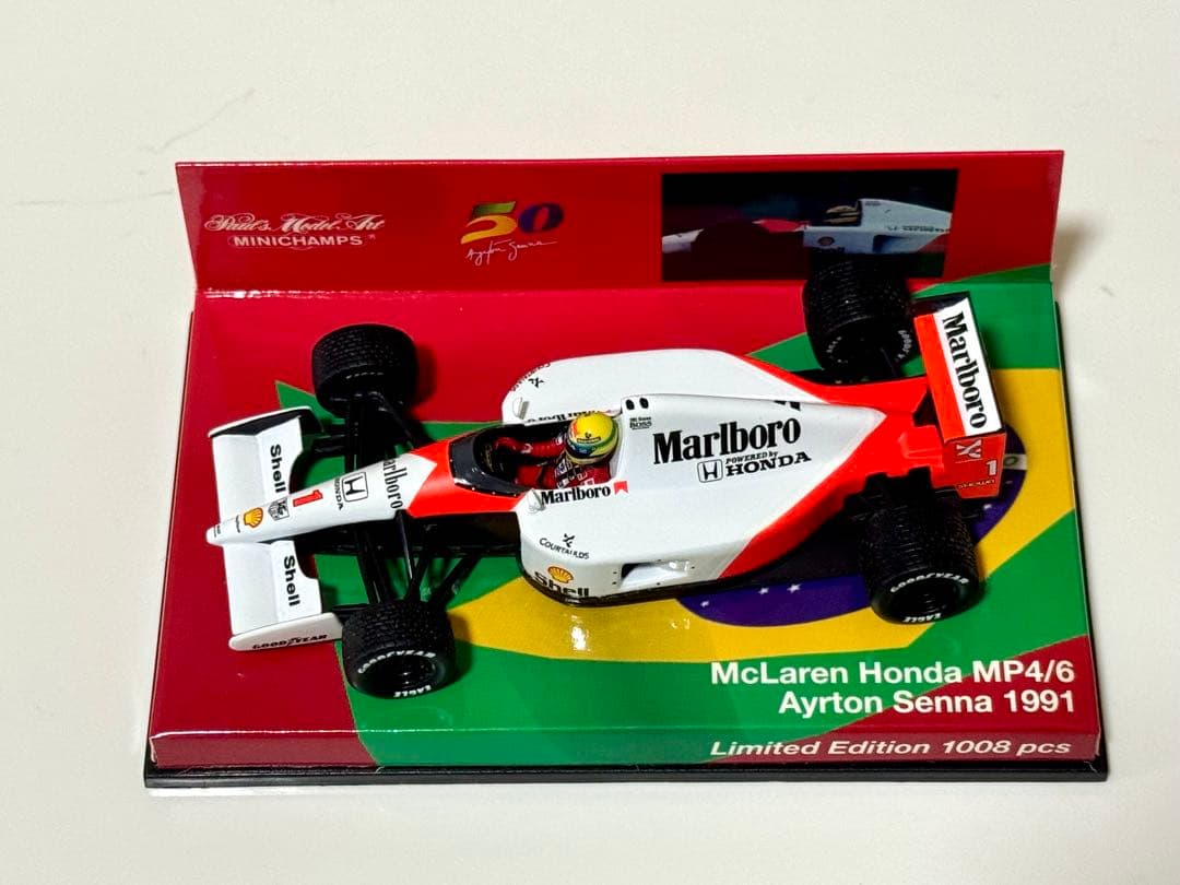 ミニチャンプス1/43 マクラーレンホンダMP4/6 アイルトン・セナ 限定品