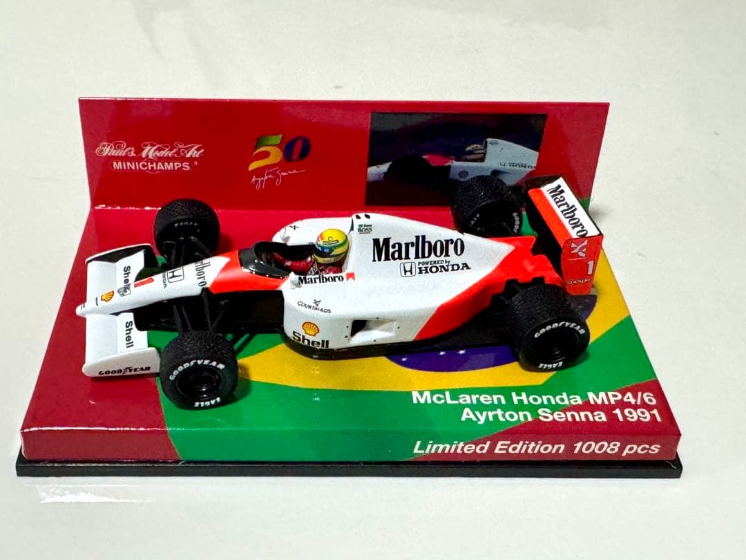 ミニチャンプス1/43 マクラーレンホンダMP4/6 アイルトン・セナ 限定品