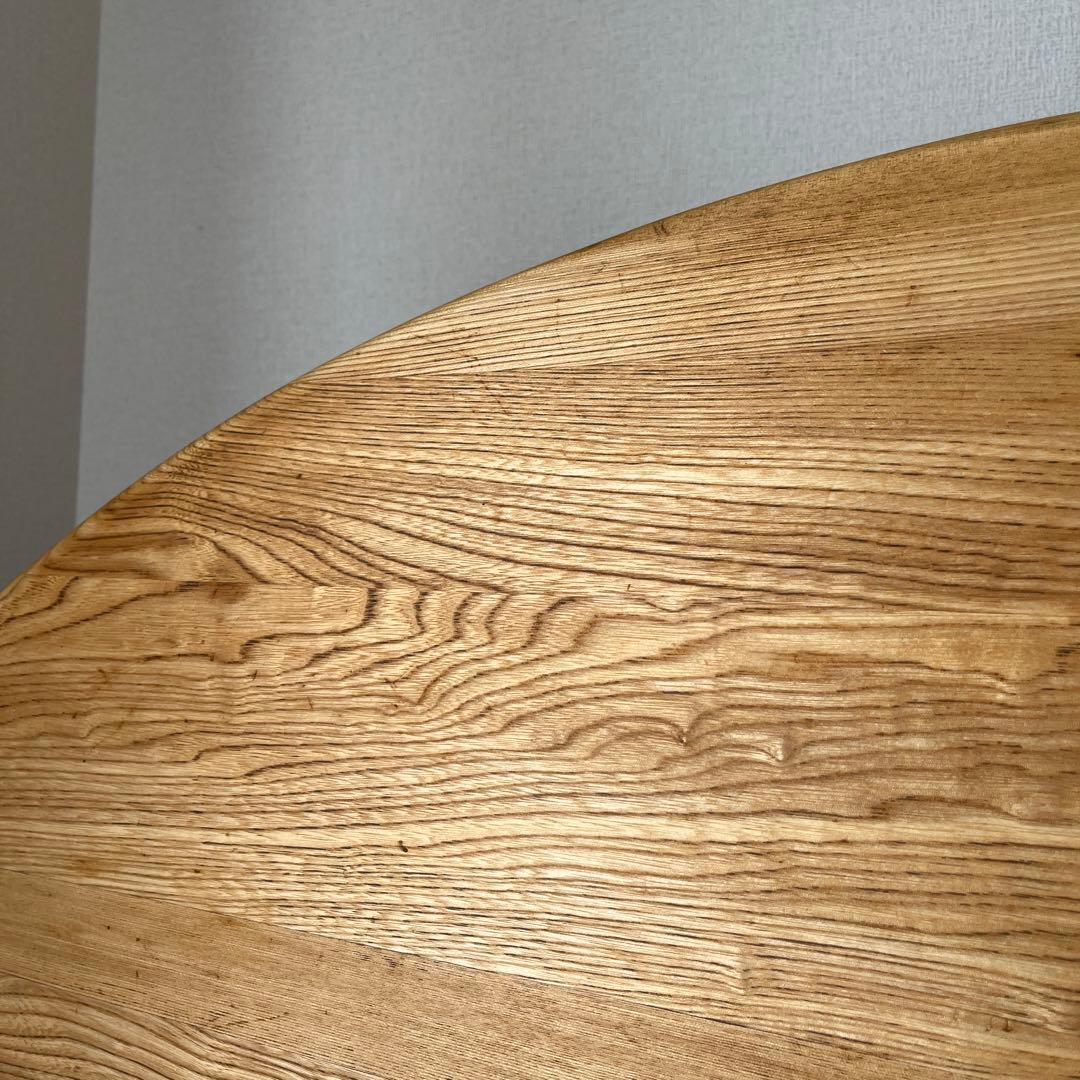 Karimoku カリモク　 国産　無垢　半円テーブル　オイル仕様　半月テーブル