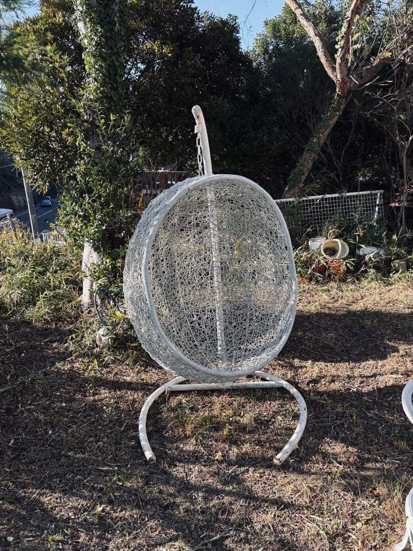 ホワイト ハンギングチェア