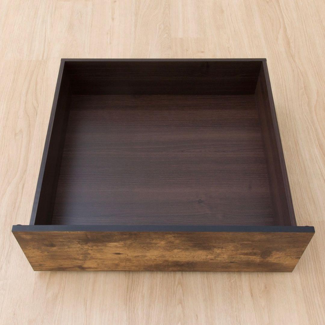 カウチベッド (ステイン引出しセット BK/MBR)