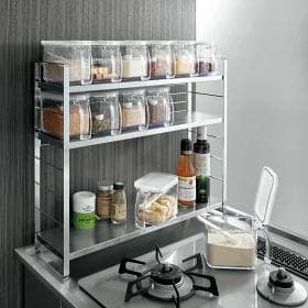 コンロサイドラック　調味料ラック　スパイスラック