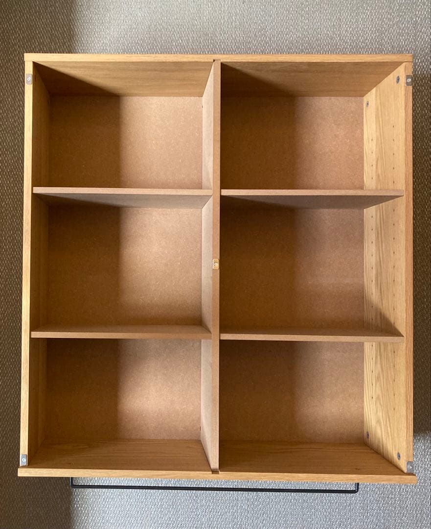 無印良品　ベッドフレーム下収納・オーク材・高25cmタイプ