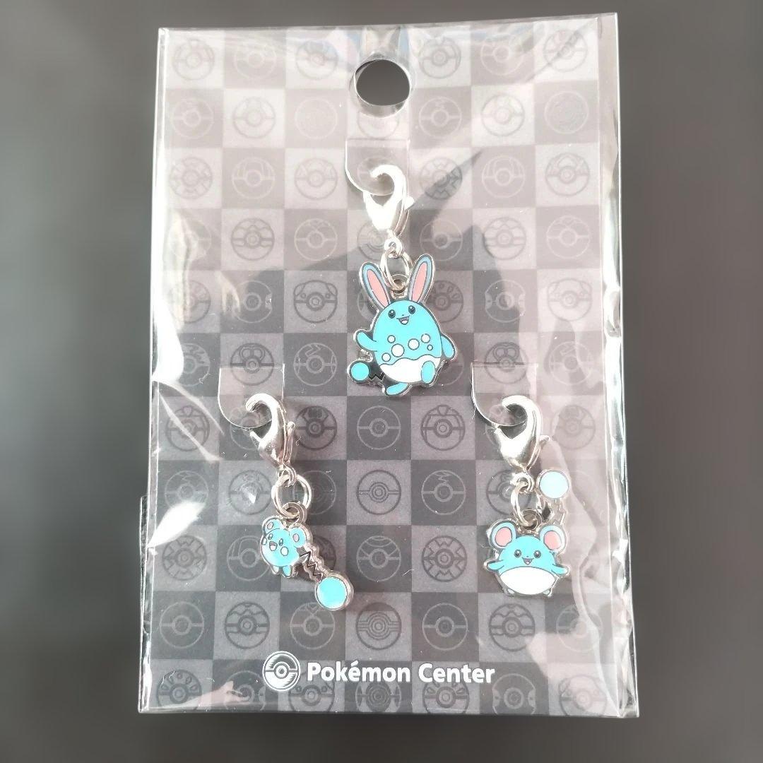 ポケモン全国ずかんメタルチャーム298・183・184 ルリリ マリル