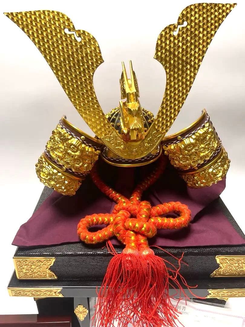 兜　屏風　台座　剣　弓　瑪瑙鑑定書　一式セット　５月人形 子供の日