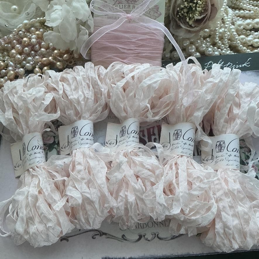 ６mｍ手染め色見本プティ・アンティーク　くしゅくしゅリボン