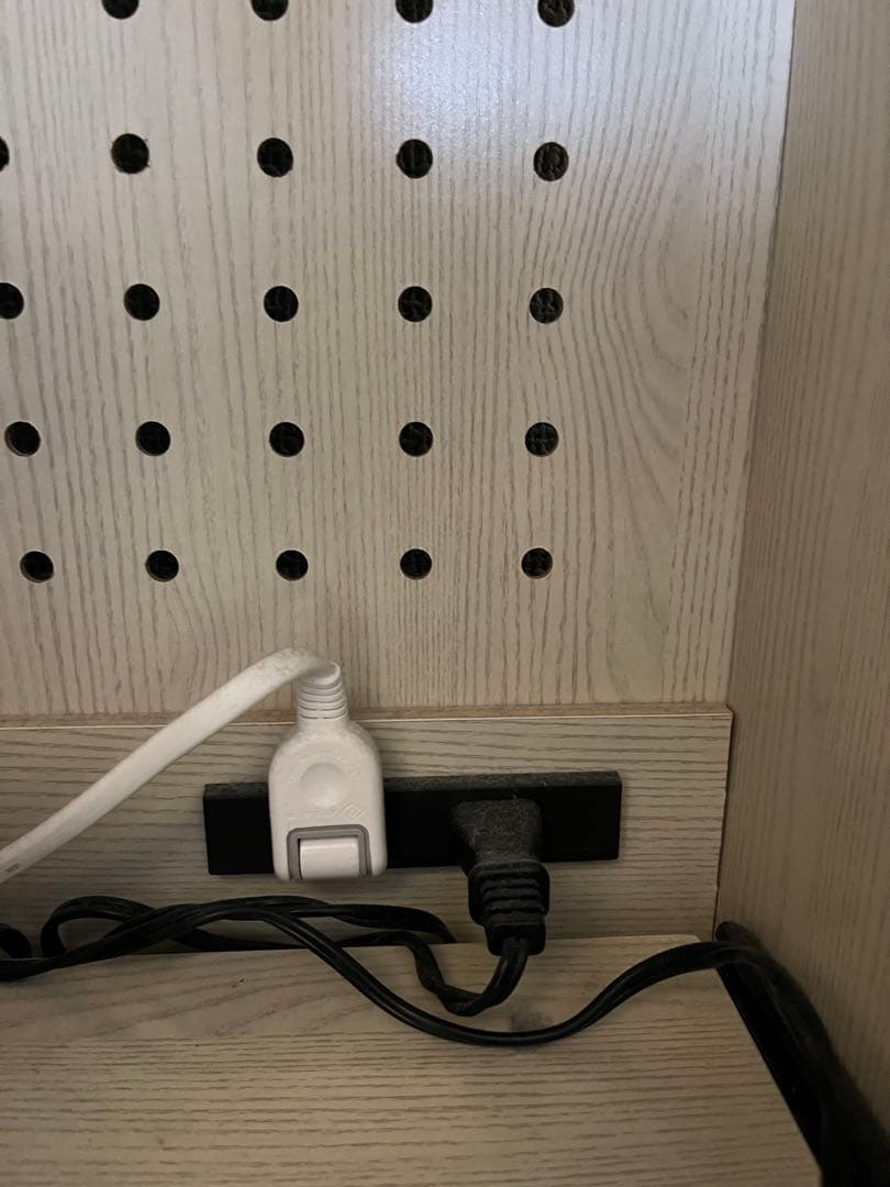 ホワイト木製食器棚 中型 引き出し付き