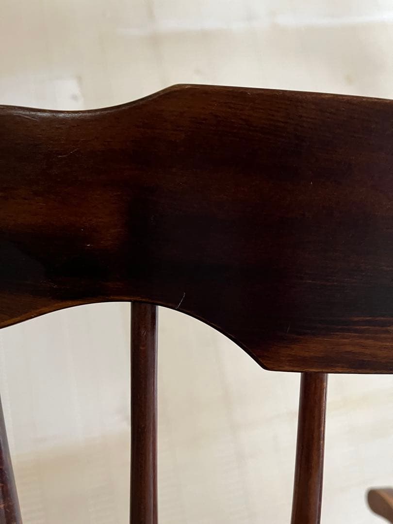 木製ロッキングチェア ダークブラウン