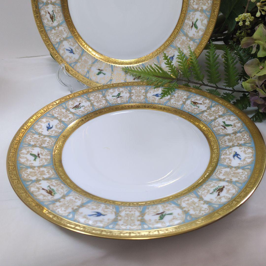 CH FIELD アビランド ヴィクトリアンスワロー ディナー皿2枚