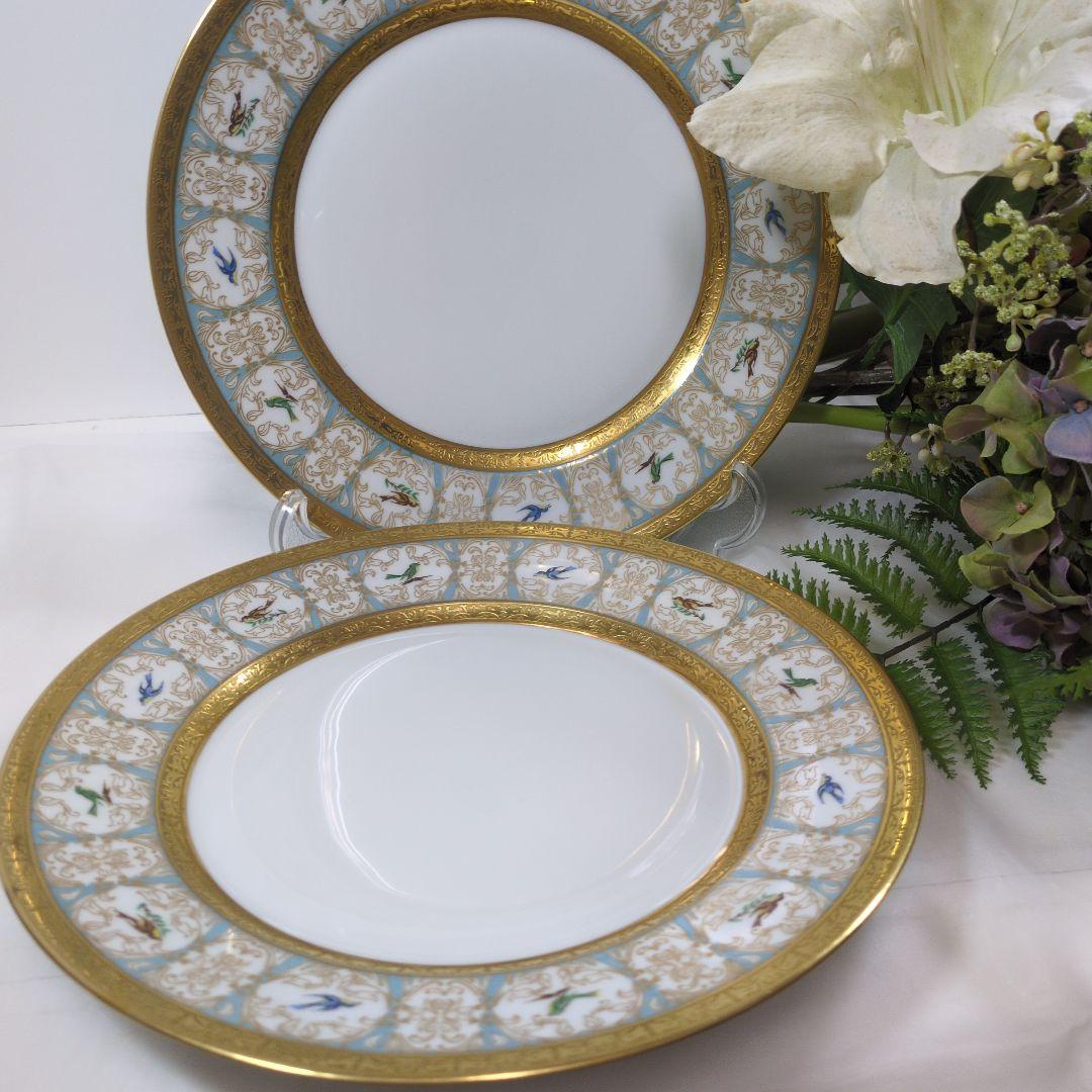 CH FIELD アビランド ヴィクトリアンスワロー ディナー皿2枚