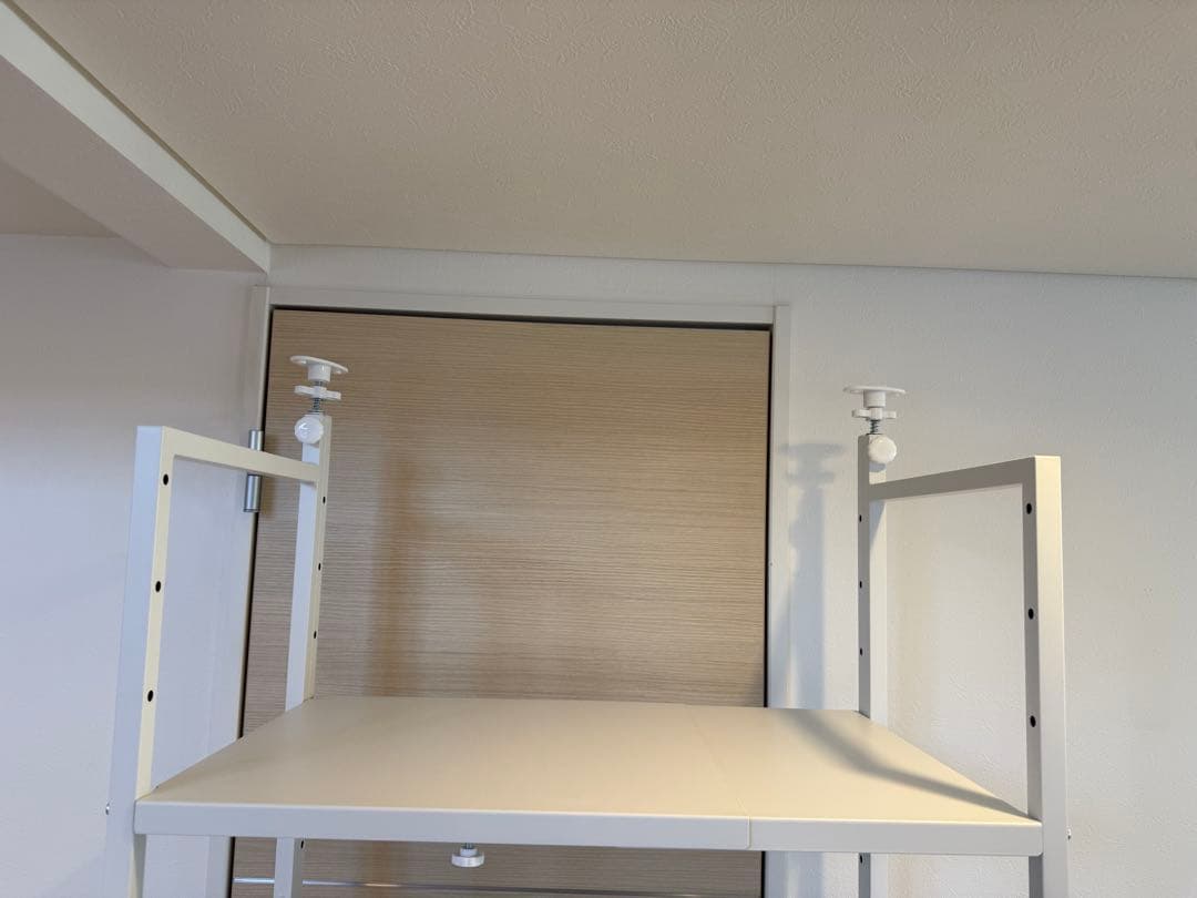 [山善] 突っ張り レンジラック ホワイト RPE-4T(WH)