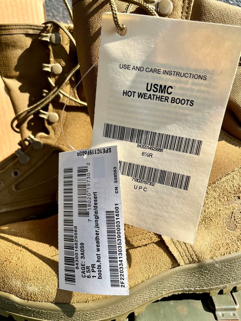 米軍放出未使用品McRae USMCコンバットブーツ 6.5R(24.5)