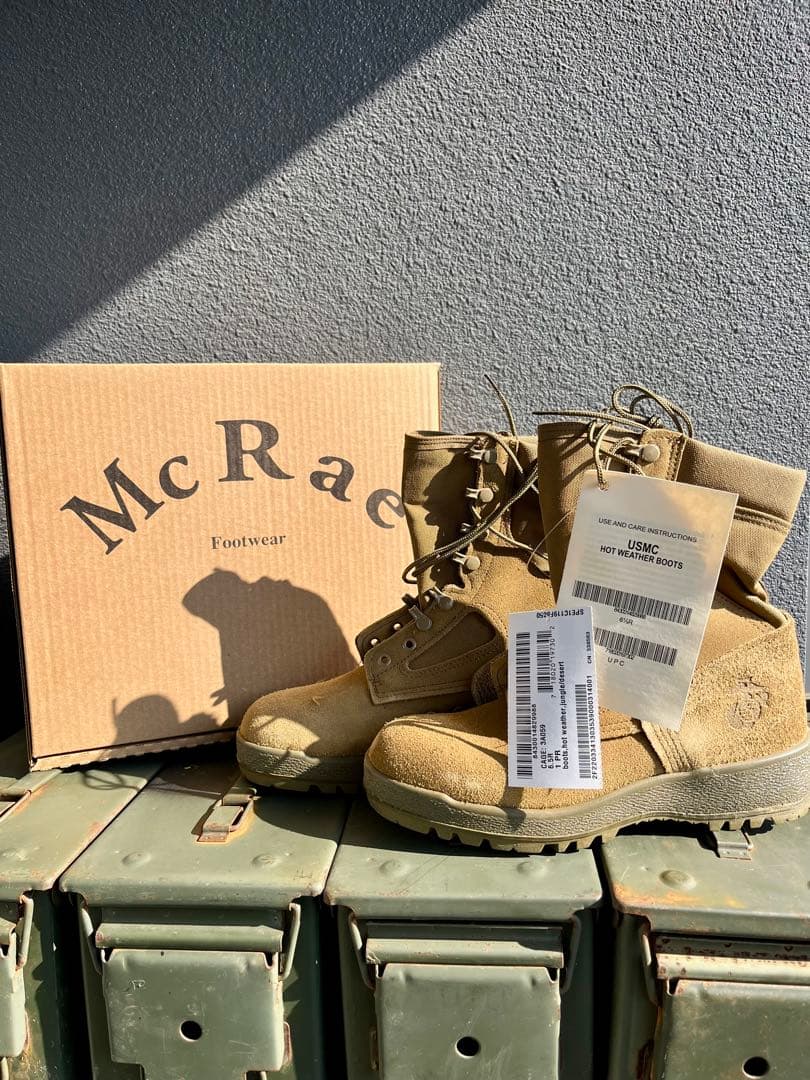 米軍放出未使用品McRae USMCコンバットブーツ 6.5R(24.5)