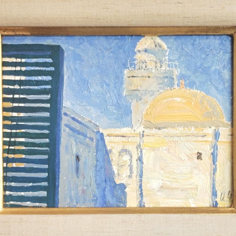 ☆クベツアン☆「バクー」油絵 F0号 ロシア現代絵画 月光荘 - メルカリ