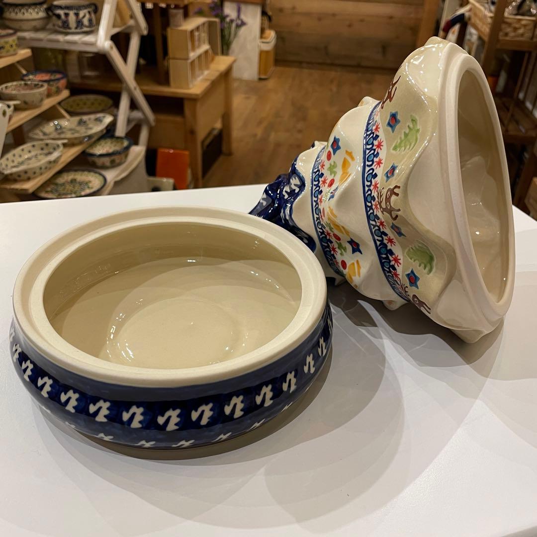 ポーリッシュポタリー＊ツリー型キャンディーボックス W851-A18 - メルカリ