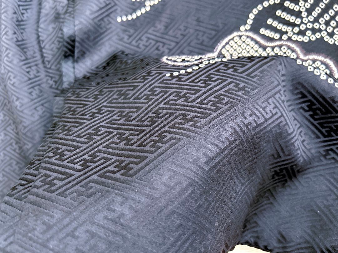 【最終値下げ】七五三 5歳男の子 袴セット 正絹 黒兜