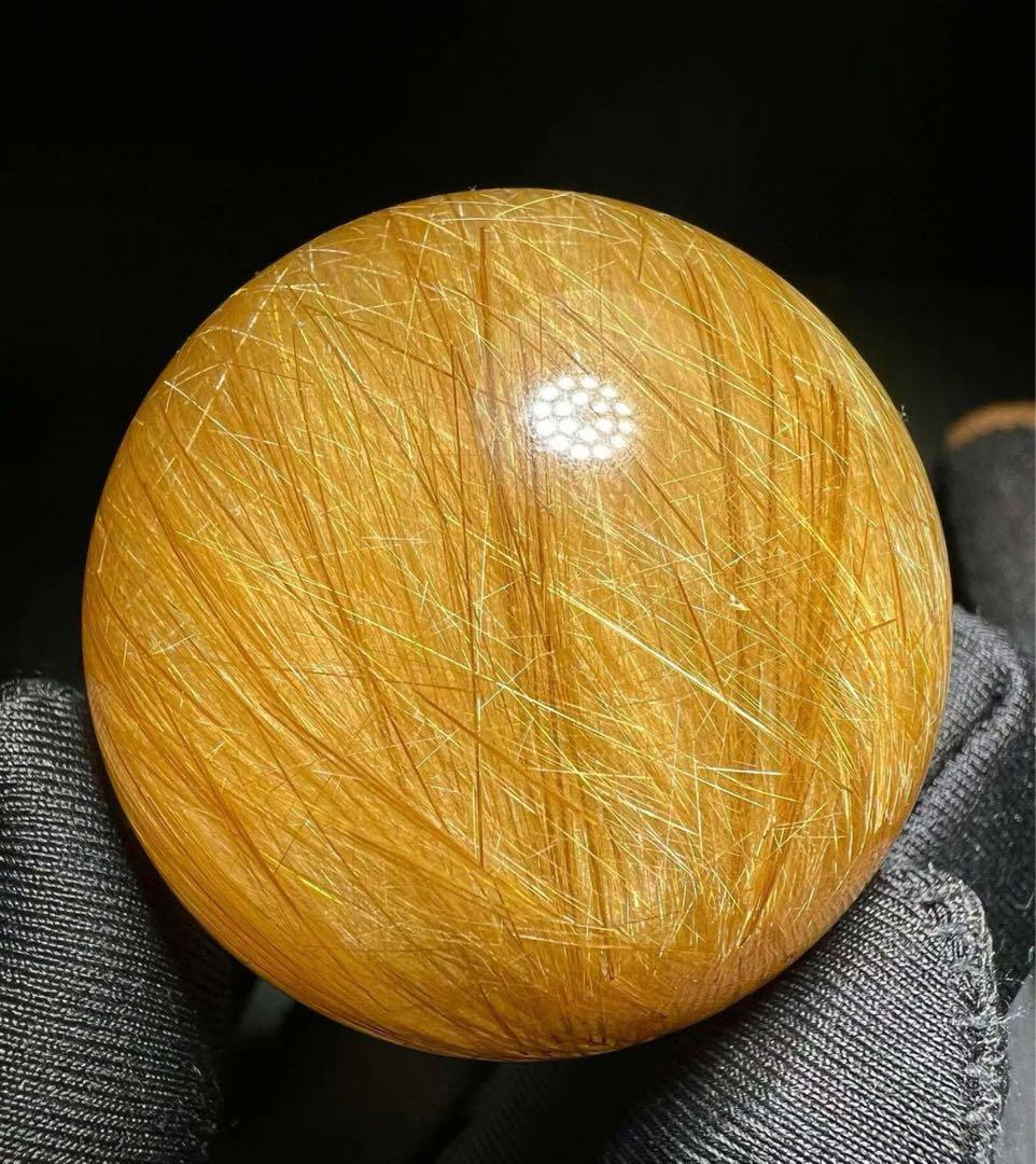 ⭐︎【天然】タイチンクオーツ 置物 44.2mm 122.2g