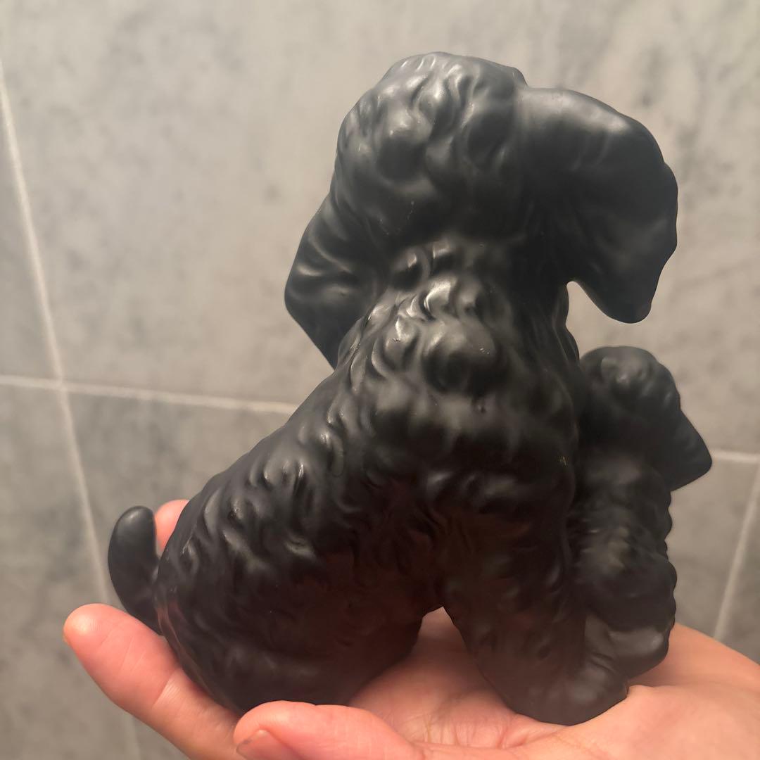 幻の博雲陶器社60年代ビンテージ生きているように美しい瞳で可愛過ぎるトイプードル