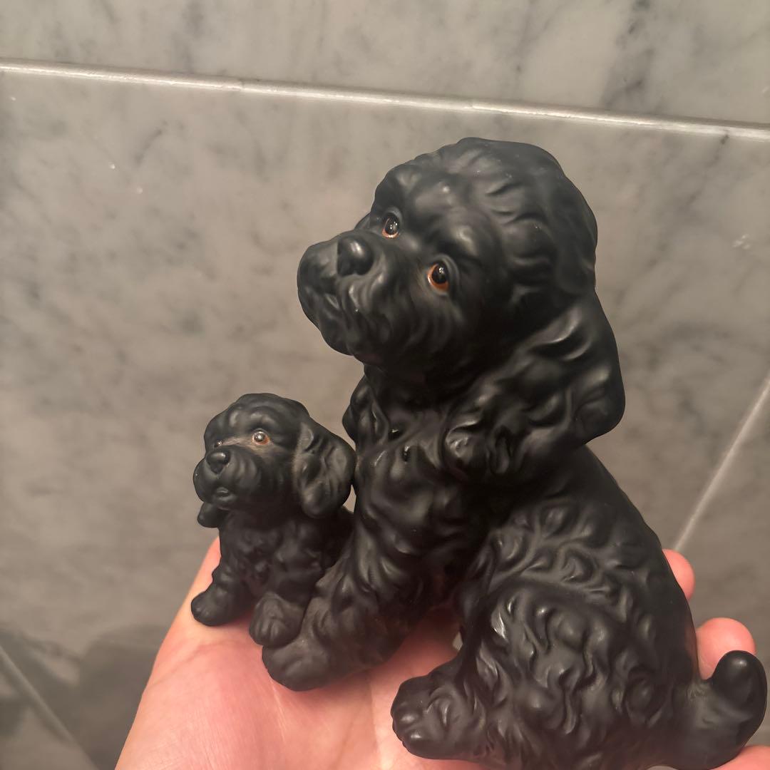 幻の博雲陶器社60年代ビンテージ生きているように美しい瞳で可愛過ぎるトイプードル