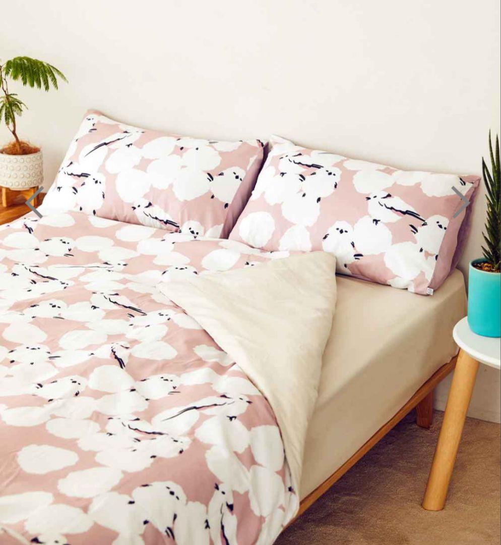 シマエナガ｜ベッドリネン 4ピースセット ダブル