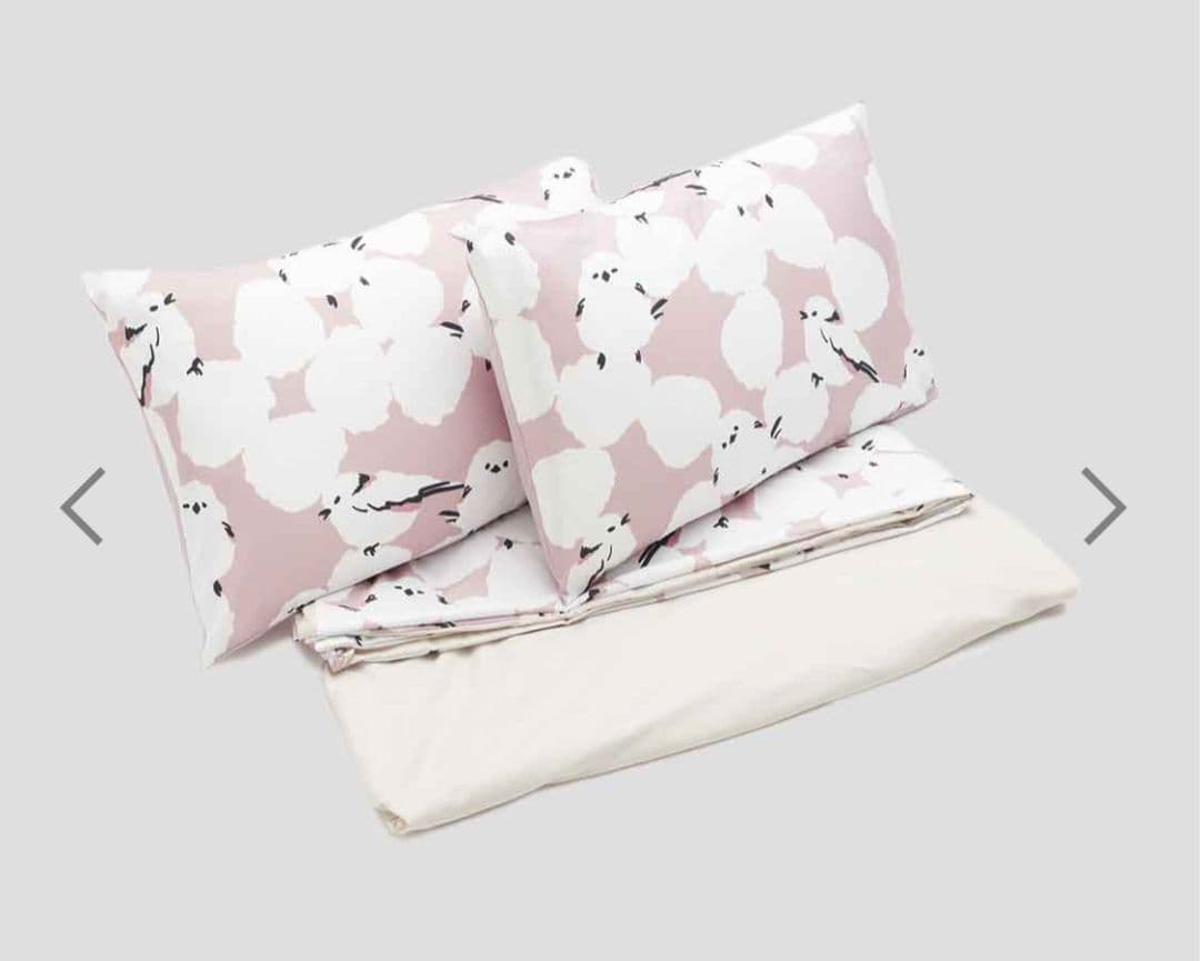 シマエナガ｜ベッドリネン 4ピースセット ダブル