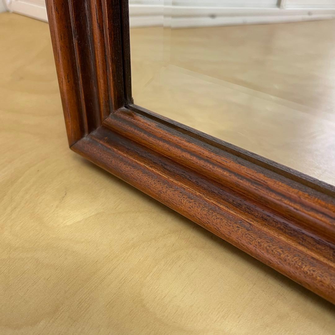 イタリア アンティーク調 ウォールミラー 木枠ミラー 鏡 壁掛け 立て掛け