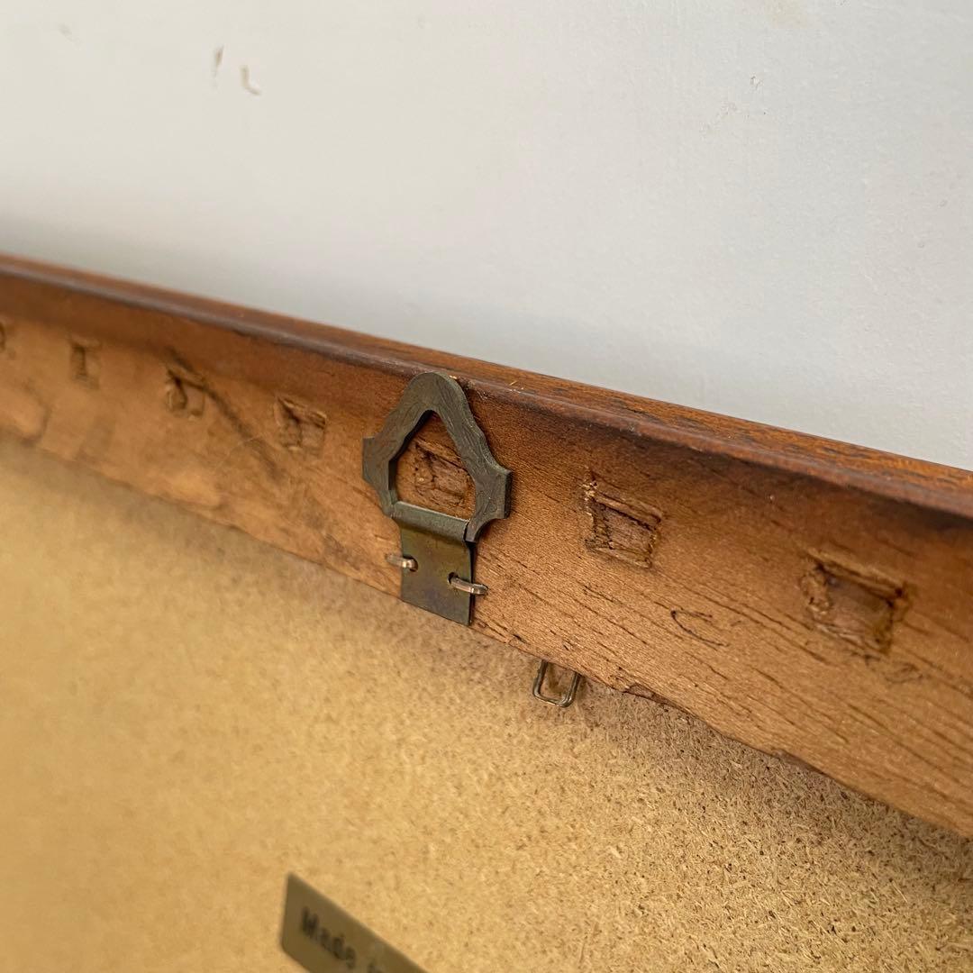 イタリア アンティーク調 ウォールミラー 木枠ミラー 鏡 壁掛け 立て掛け