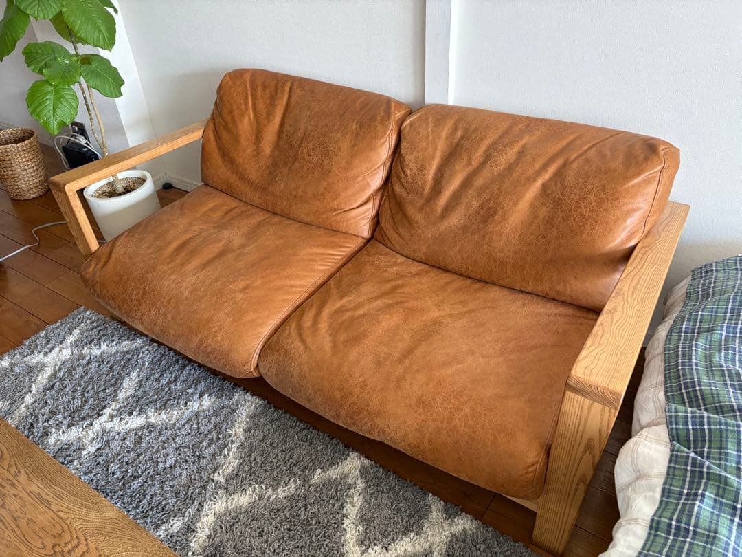 関家具 nora ノラ 2人掛けソファ Manger マンジェ キャメル