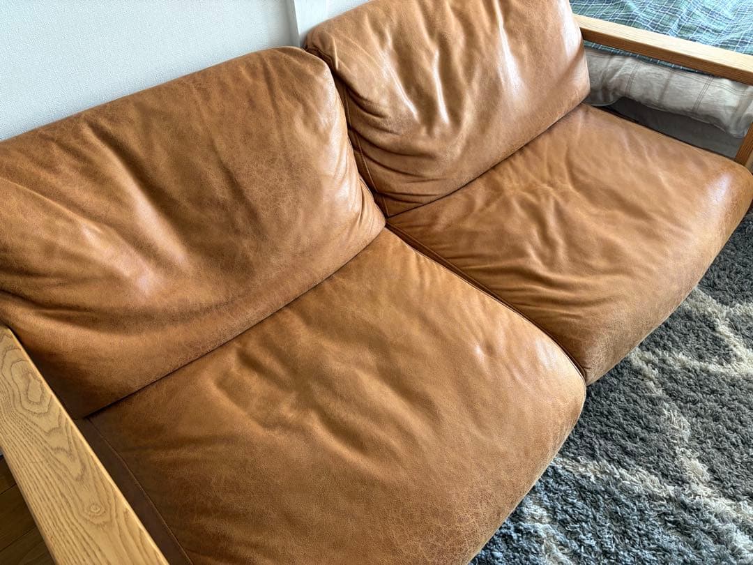 関家具 nora ノラ 2人掛けソファ Manger マンジェ キャメル