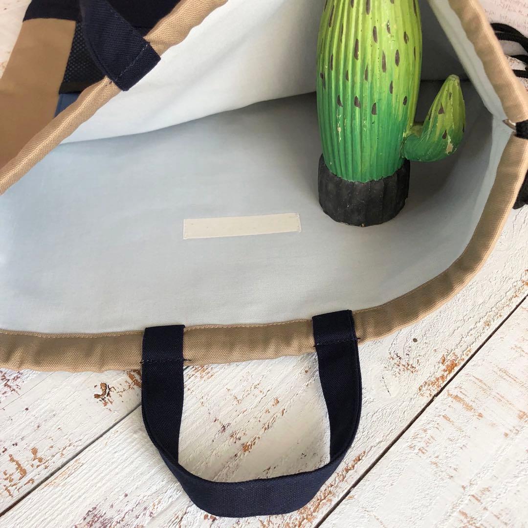 アウトドア風デザイン☆入園入学4点セット ブルー・オレンジ