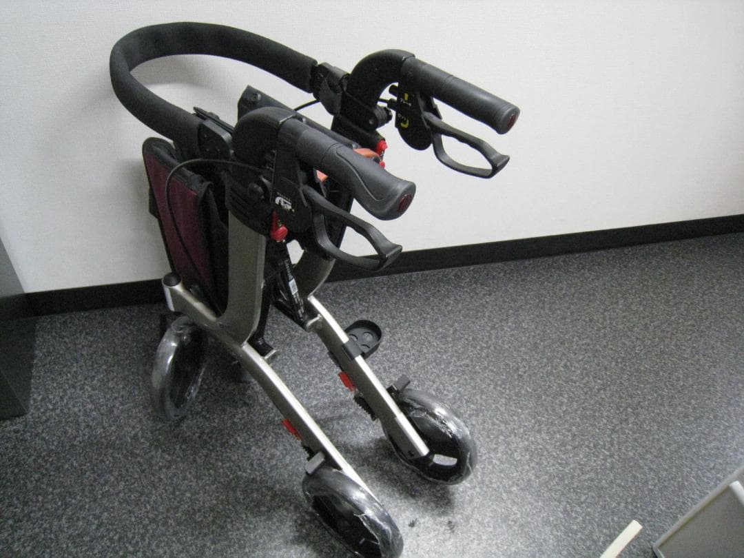 介護用品 歩行車 リトルターン ハイタイプ アロン化成 安寿 ワインレッド