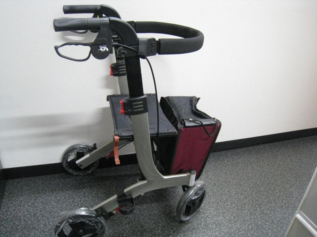 介護用品 歩行車 リトルターン ハイタイプ アロン化成 安寿 ワインレッド