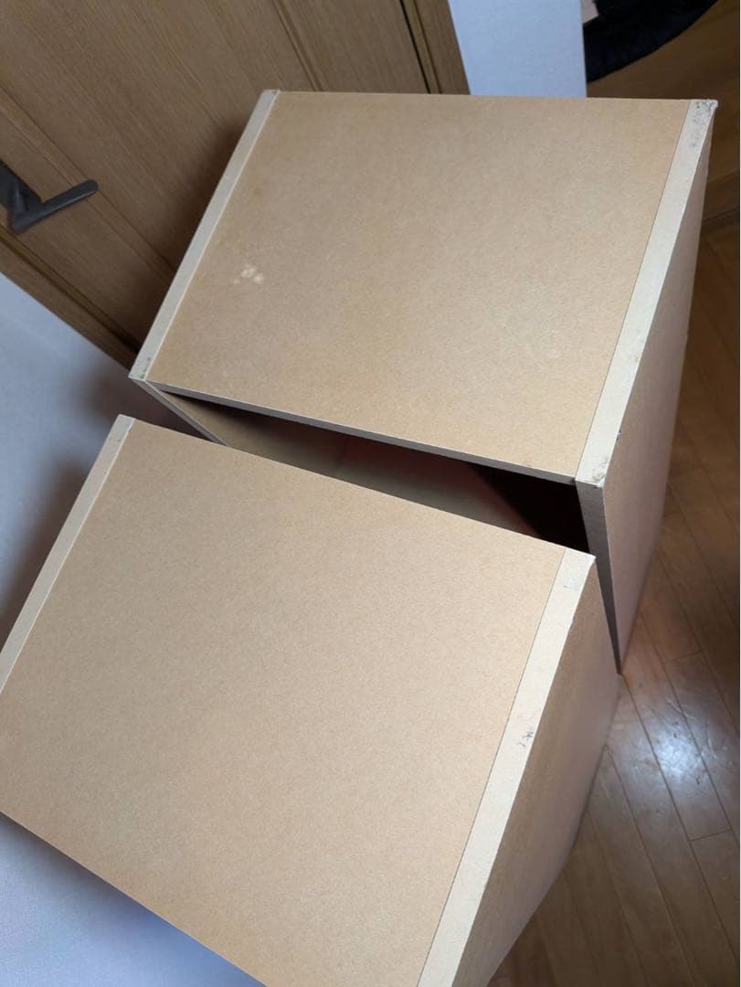 ■送料込■無印良品 MUJI パルプボードボックス 2 3段 棚 シェル廃盤家具
