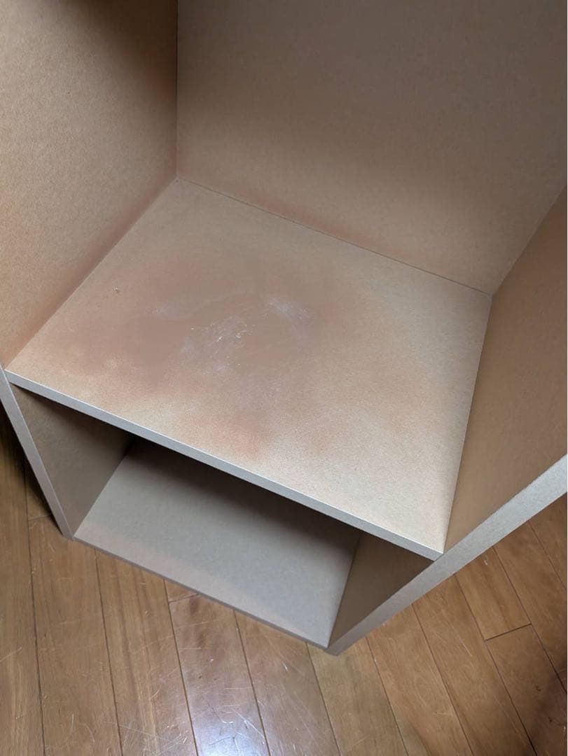 ■送料込■無印良品 MUJI パルプボードボックス 2 3段 棚 シェル廃盤家具