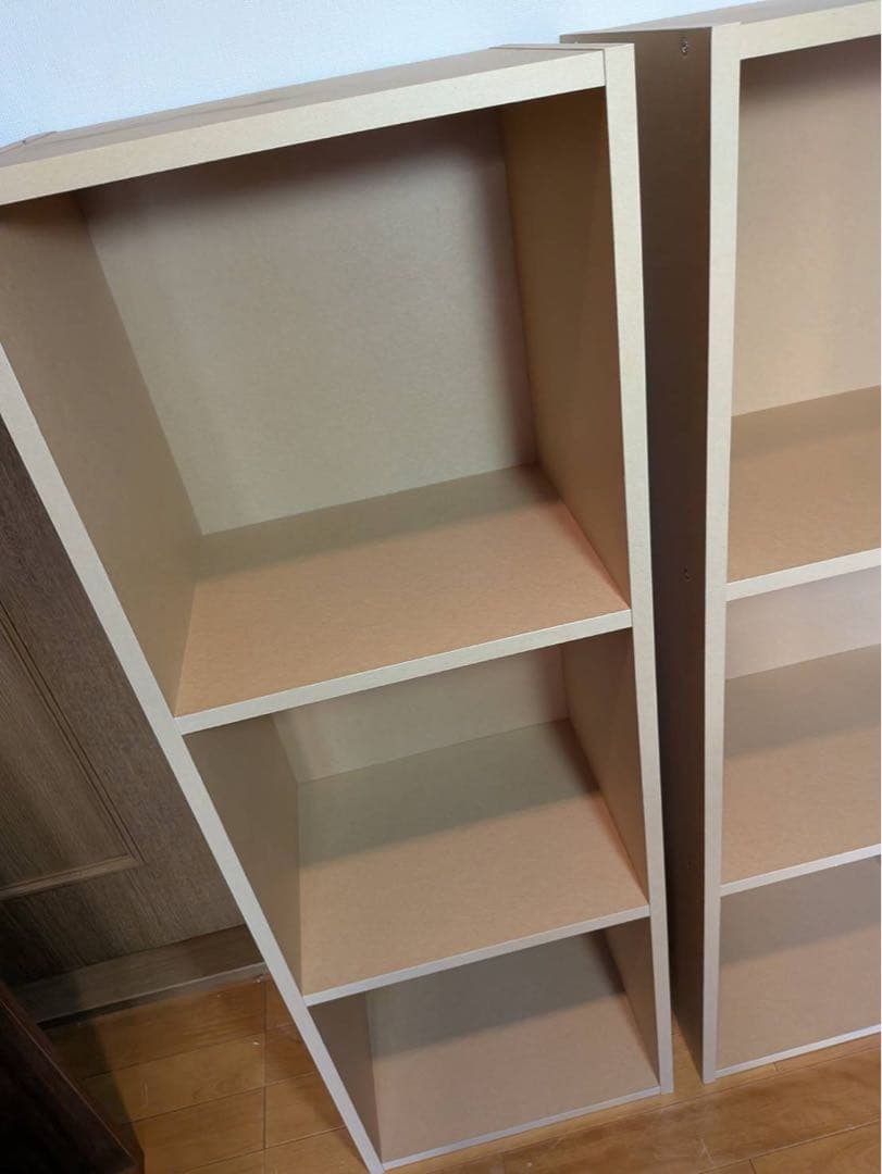 ■送料込■無印良品 MUJI パルプボードボックス 2 3段 棚 シェル廃盤家具