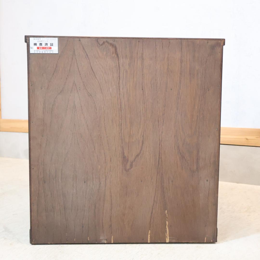 岩谷堂箪笥 欅材 漆塗り 4段チェスト 牡丹 南部鉄器 6杯整理タンス 伝統民芸