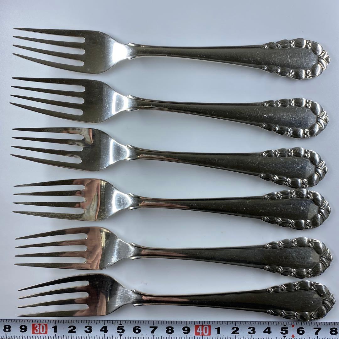 ジョージジェンセン　ローズリリー　ディナーフォーク　6本　袋付309g