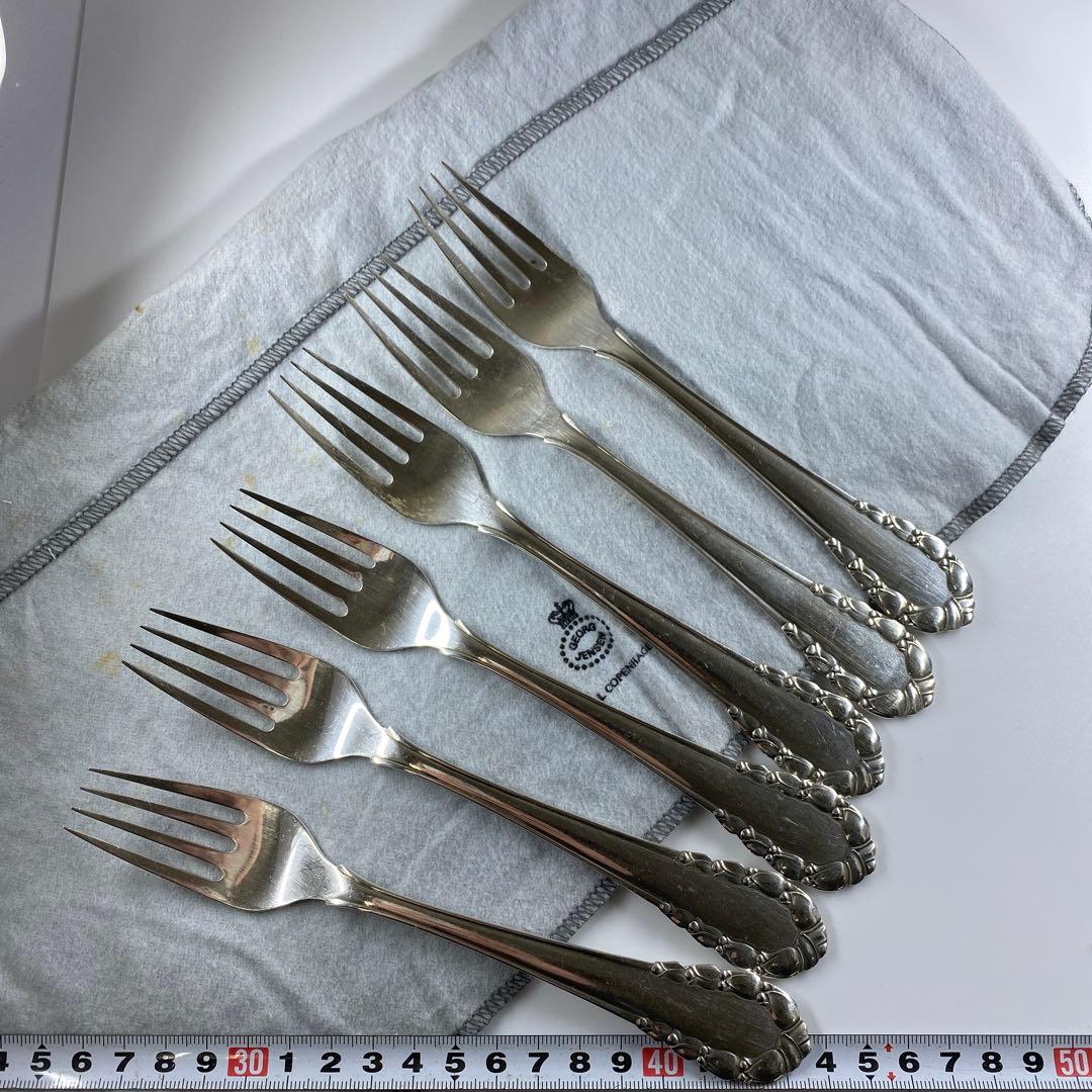 ジョージジェンセン　ローズリリー　ディナーフォーク　6本　袋付309g