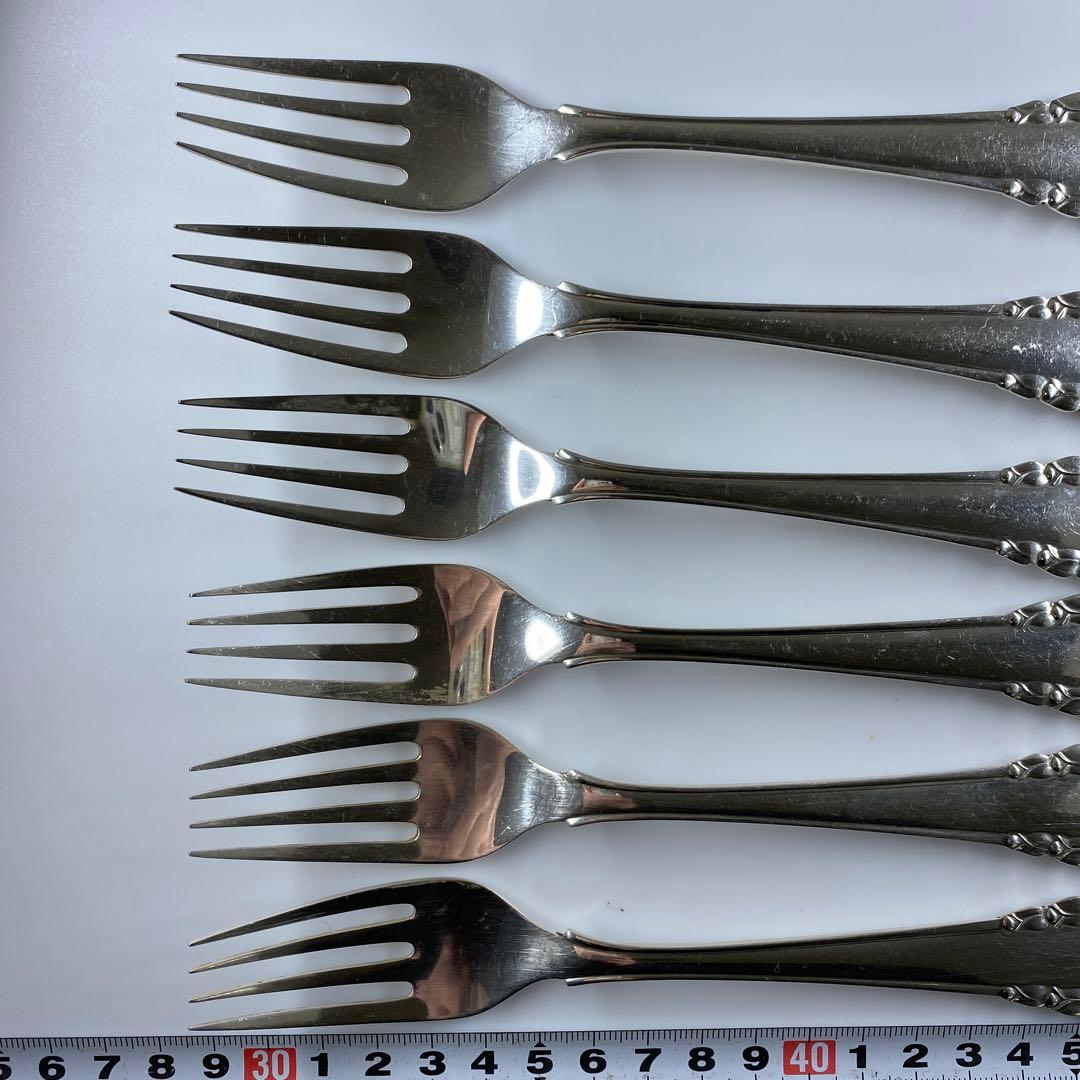 ジョージジェンセン　ローズリリー　ディナーフォーク　6本　袋付309g