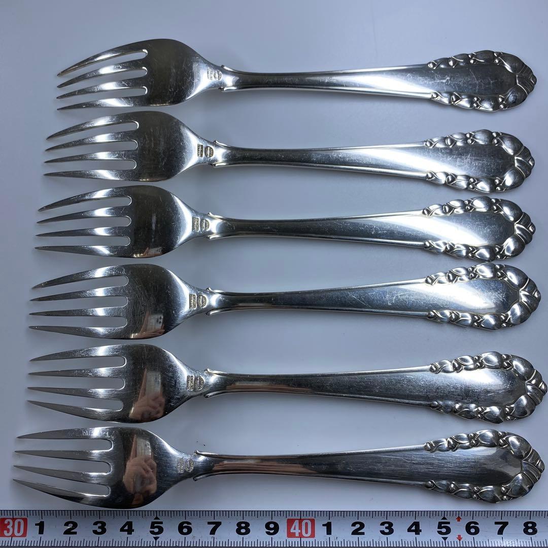 ジョージジェンセン　ローズリリー　ディナーフォーク　6本　袋付309g