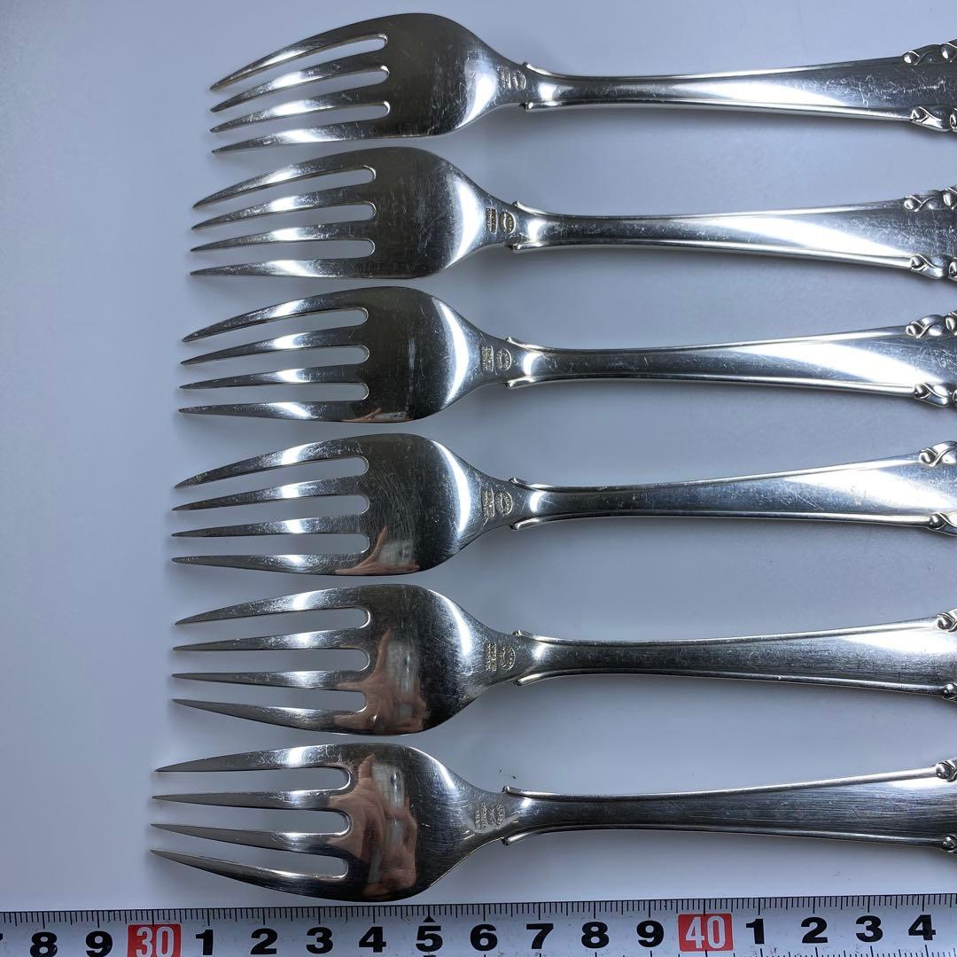 ジョージジェンセン　ローズリリー　ディナーフォーク　6本　袋付309g